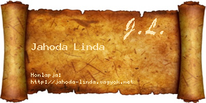 Jahoda Linda névjegykártya